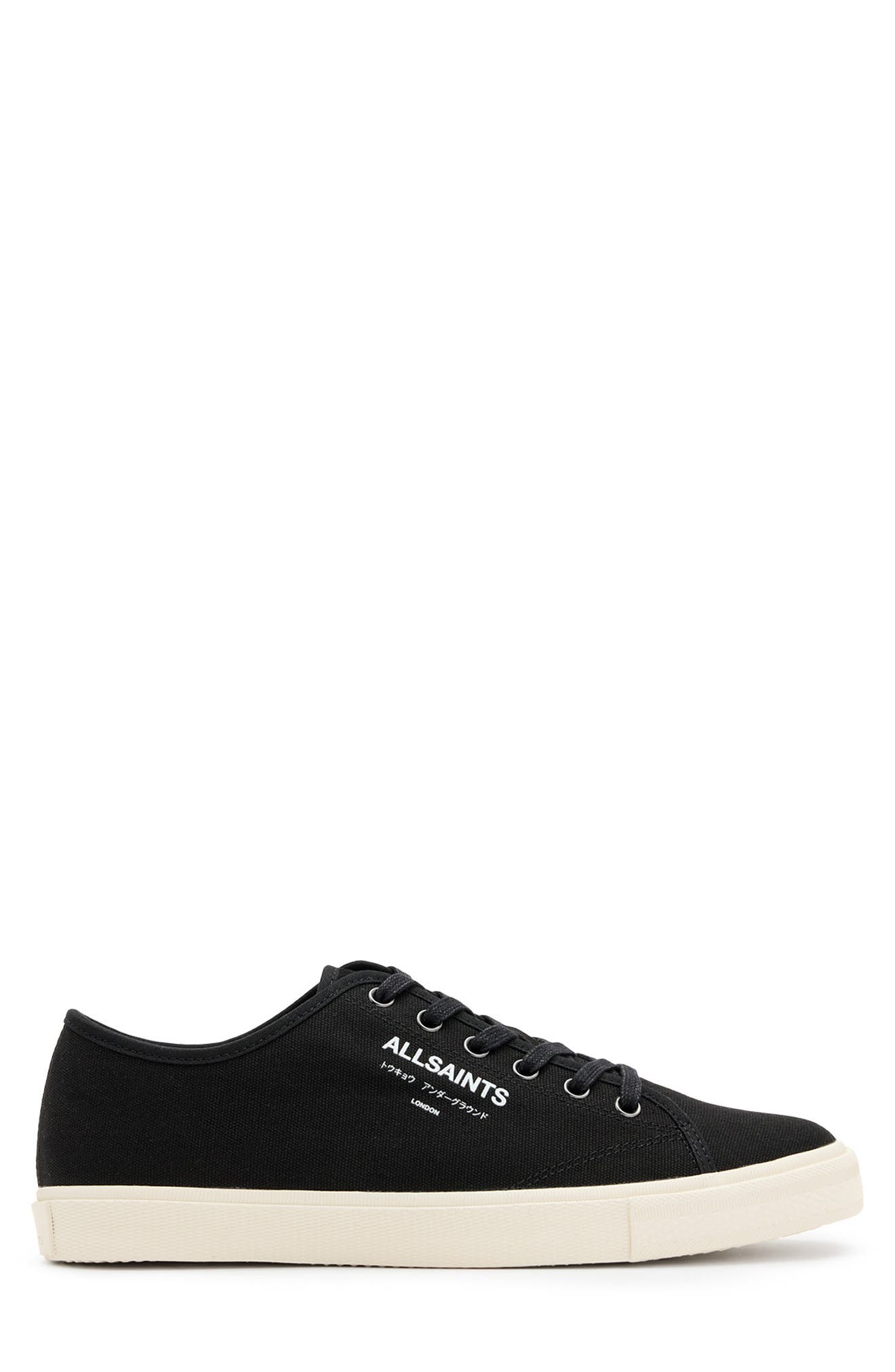 AllSaints Underground Low Top Sneaker, Alternate, color, Off White/ Black