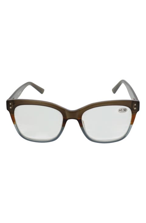 Fashion Dot Square Reading Glasses