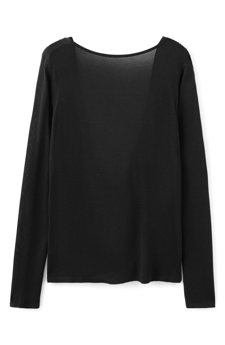MANGO Open Back Sweater, Alternate, color, 