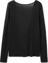 MANGO Open Back Sweater