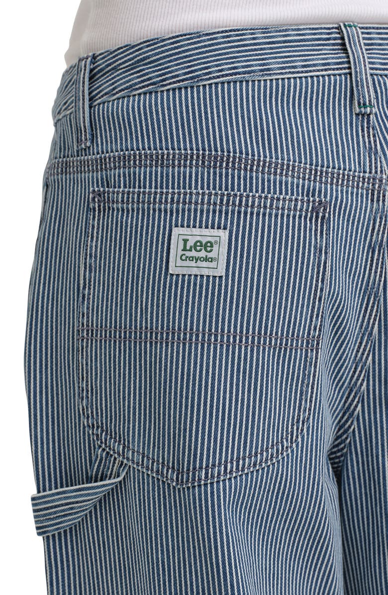 Lee x Crayola Carpenter Straight Leg Jeans, Alternate, color, Railroad Stripe