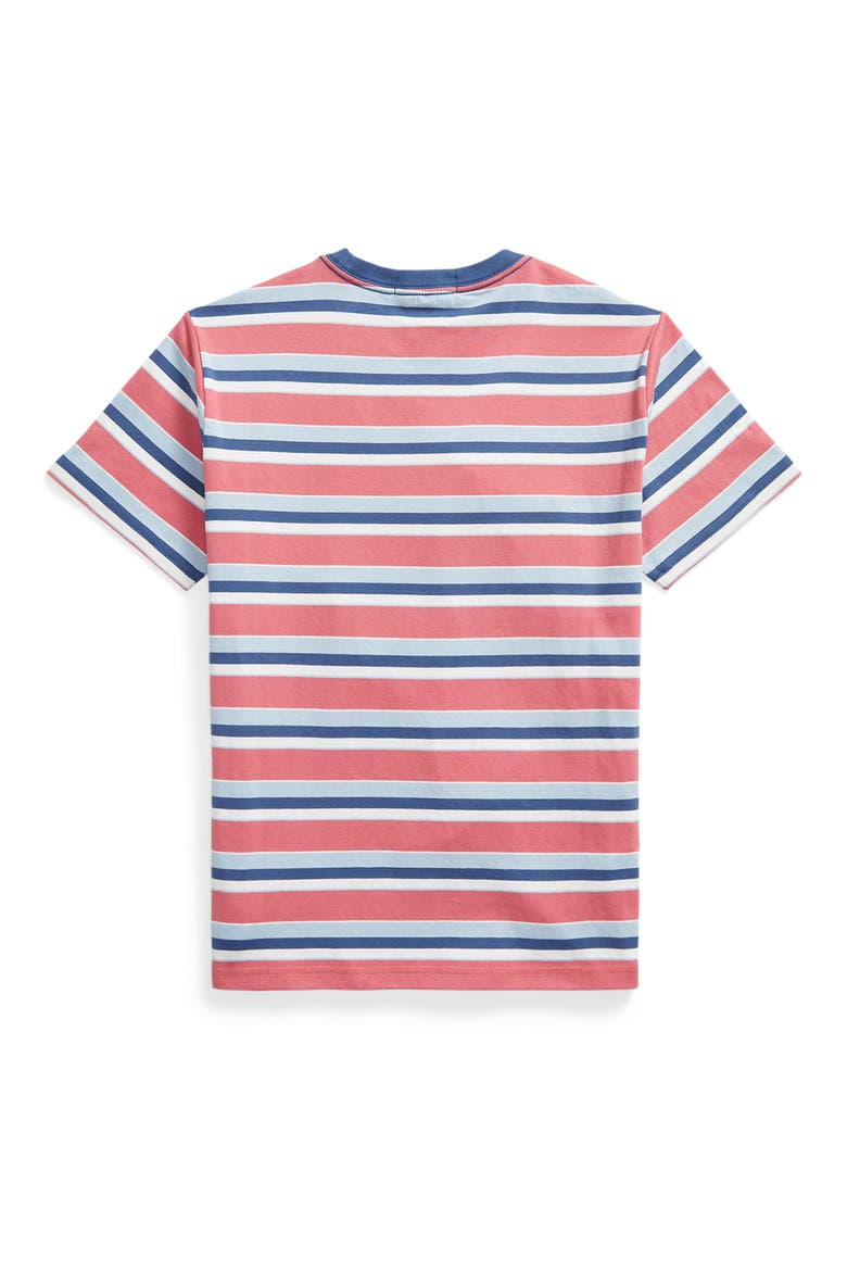 Kids' Stripe Cotton T-Shirt, Alternate, color, ADIRONDACK BERRY MULTI