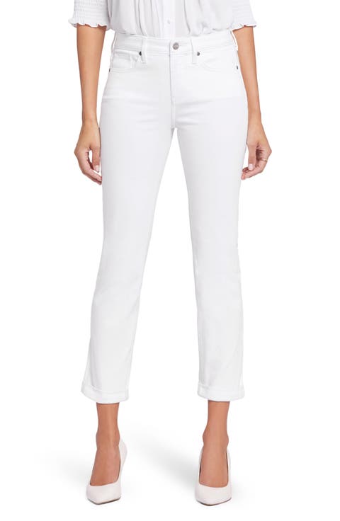 Sheri Slim Ankle Jeans (Optic White)