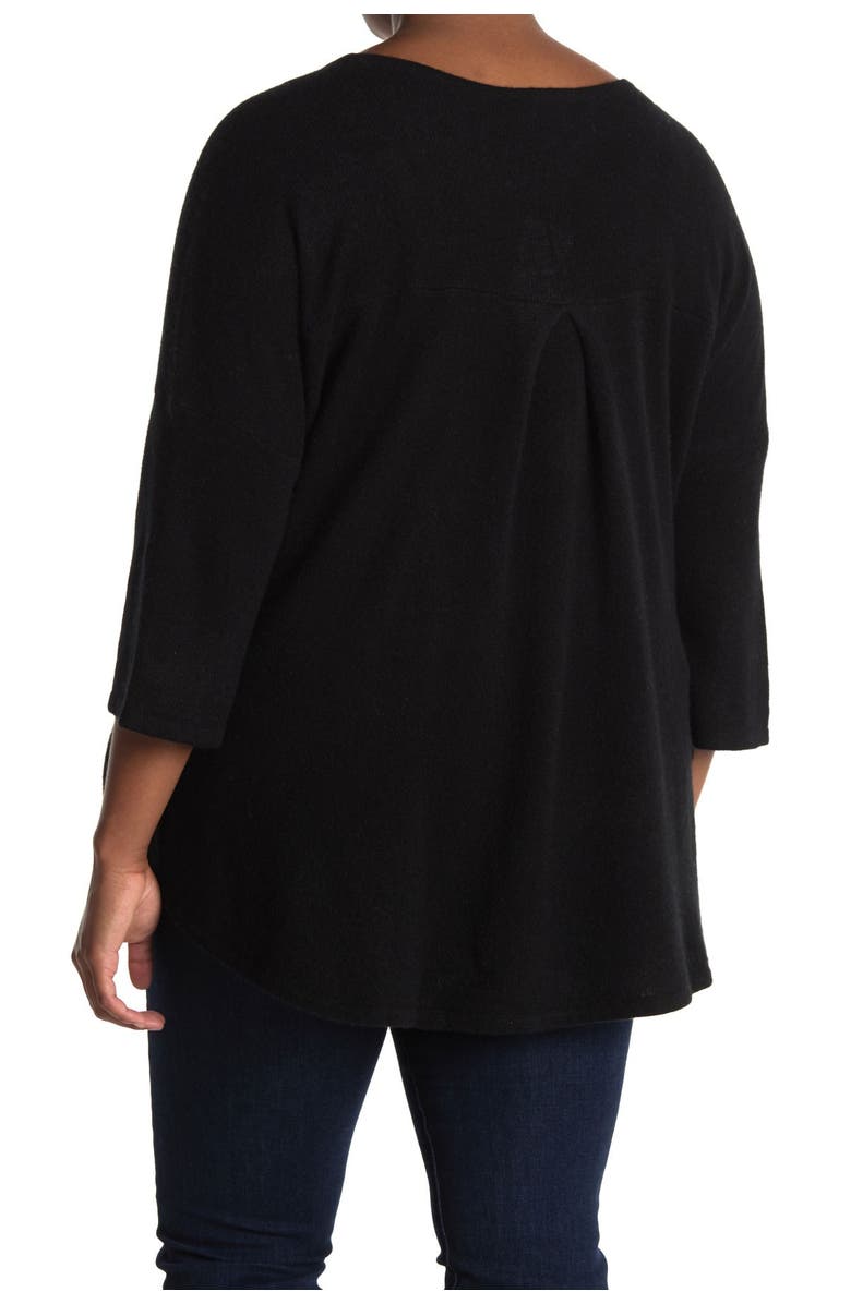 Griffen Pleated Back Crew Neck Cashmere Sweater, Main, color, 