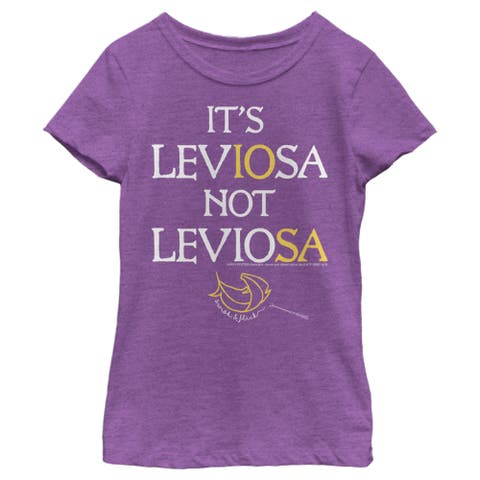 Girl's Harry Potter Hermoine Leviosa Not Leviosa  Graphic T-Shirt