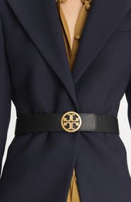 Tory Burch Miller 1.5-Inch Reversible Logo Belt