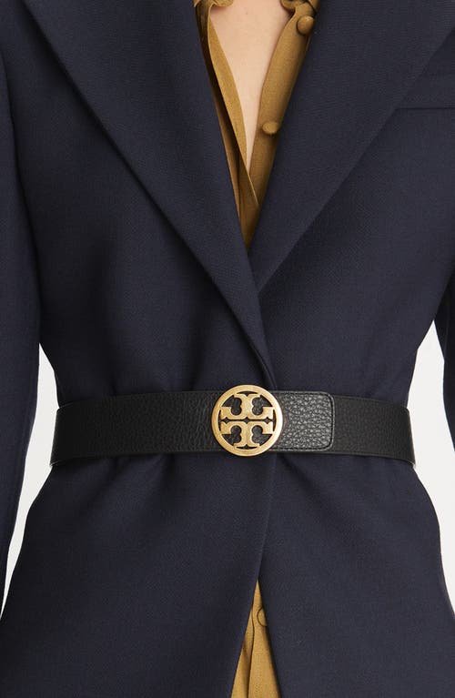 Tory Burch Miller 1.5-inch Reversible Logo Belt In Multi