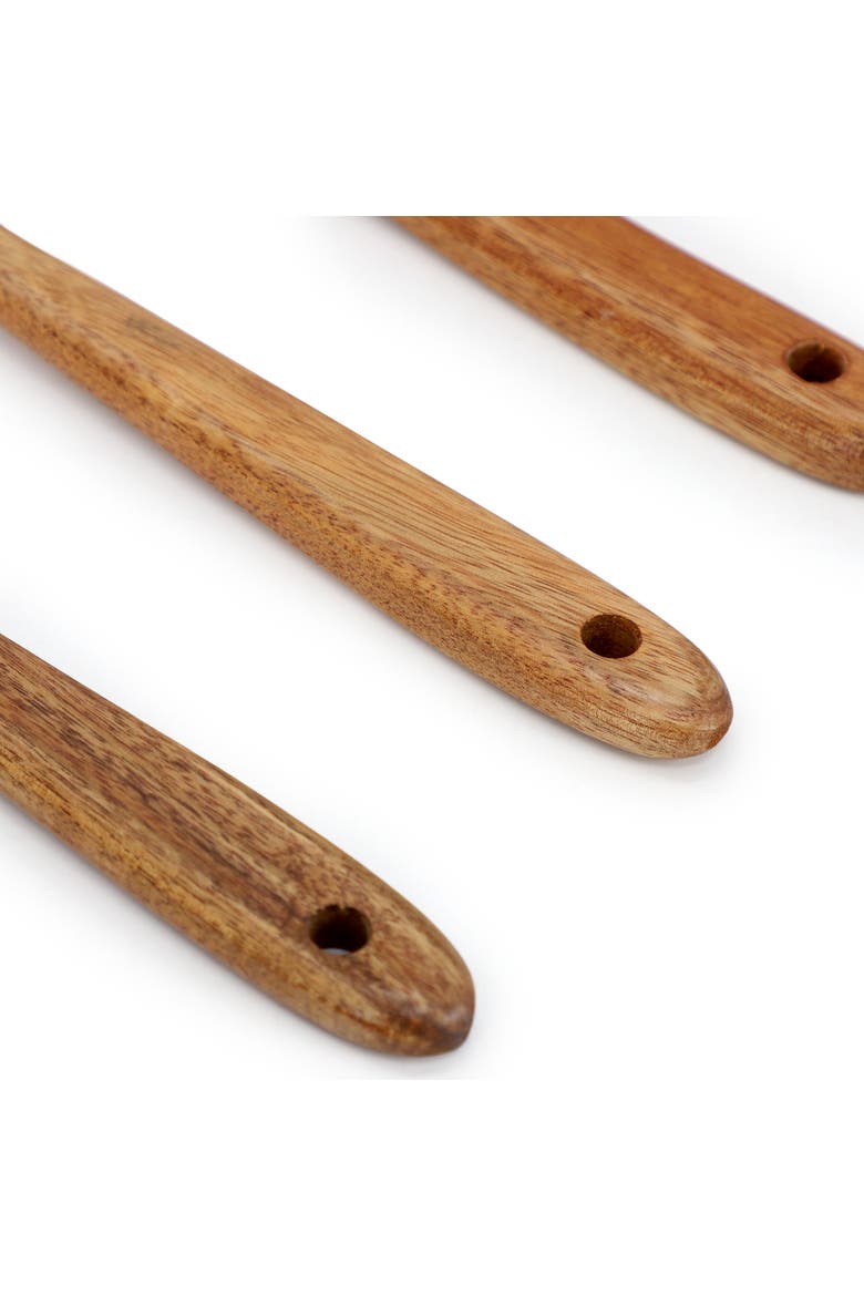 6 Piece Acacia Wood Kitchen Utensil Set, Alternate, color, Acacia