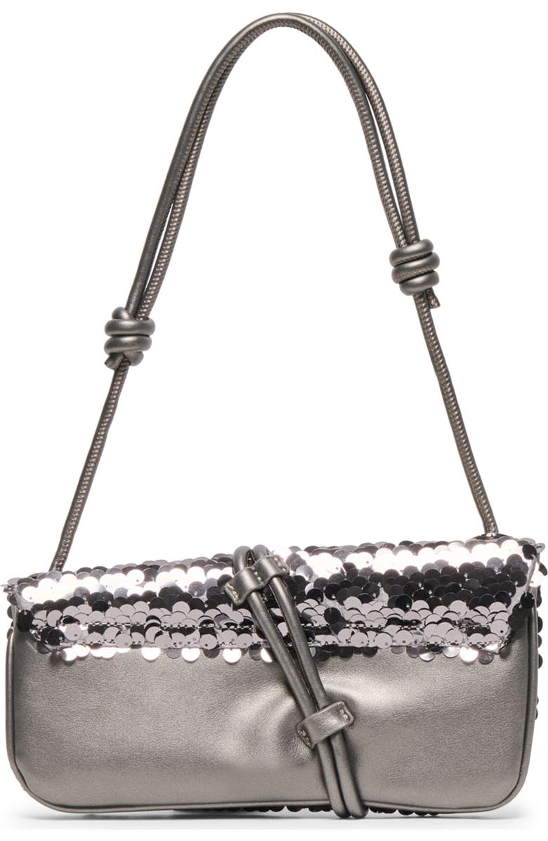 Dolce Vita Alice Sequin Shoulder Bag, Alternate, color, Gunmetal