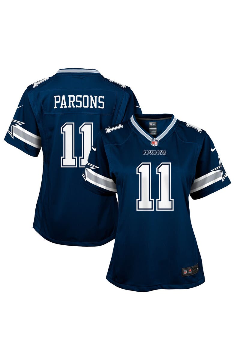 Nike Girls Youth Nike Micah Parsons Navy Dallas Cowboys Game Jersey, Main, color, 