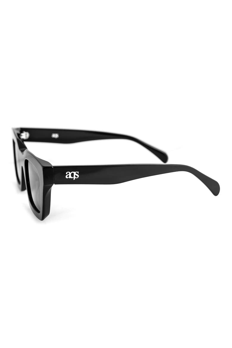 Harper 55mm Polarized Square Sunglasses, Alternate, color, BLACK