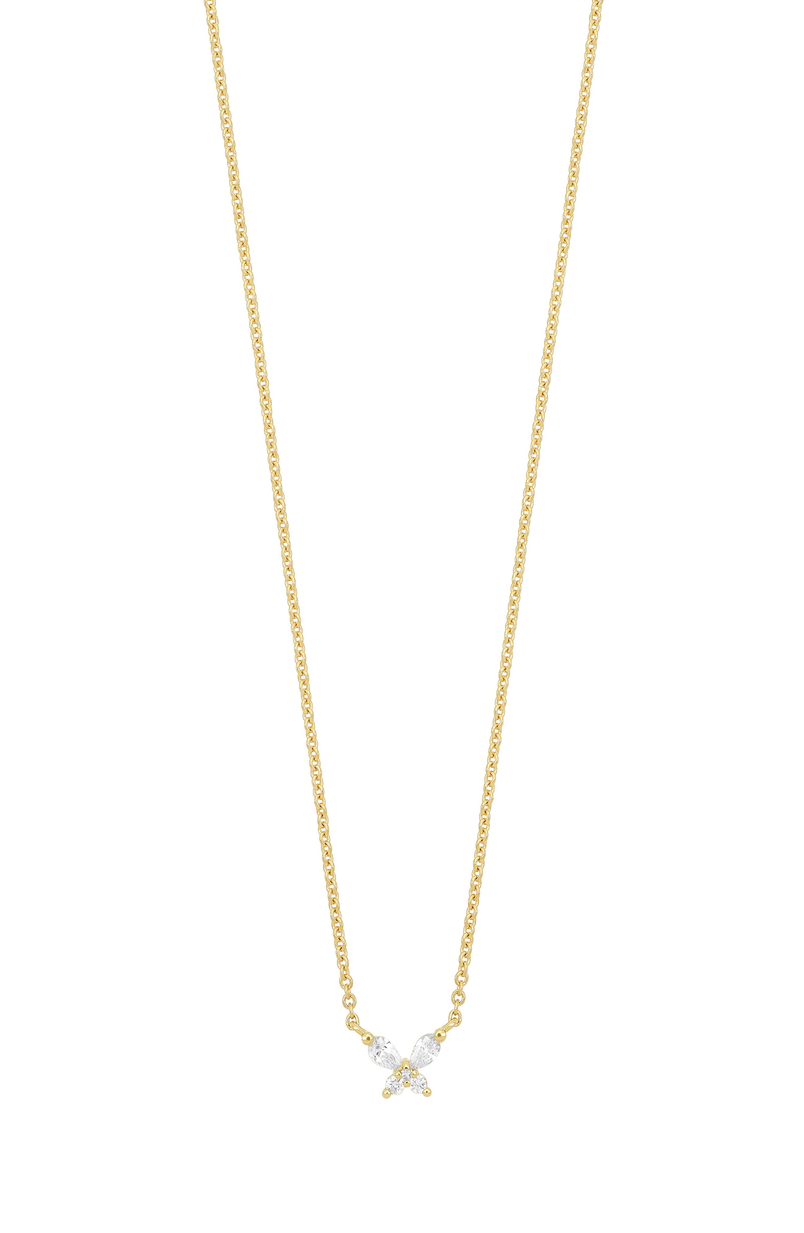 Bony Levy 18K Yellow Gold Diamond Butterfly Pendant Necklace