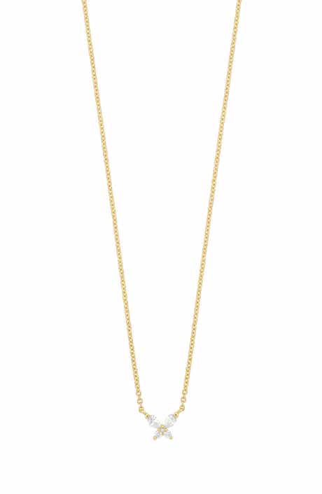 Bony Levy 18K Yellow Gold Diamond Butterfly Pendant Necklace