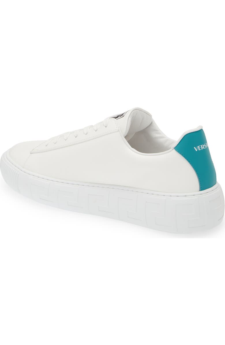 Versace La Greca Logo Low Top Sneaker, Alternate, color,