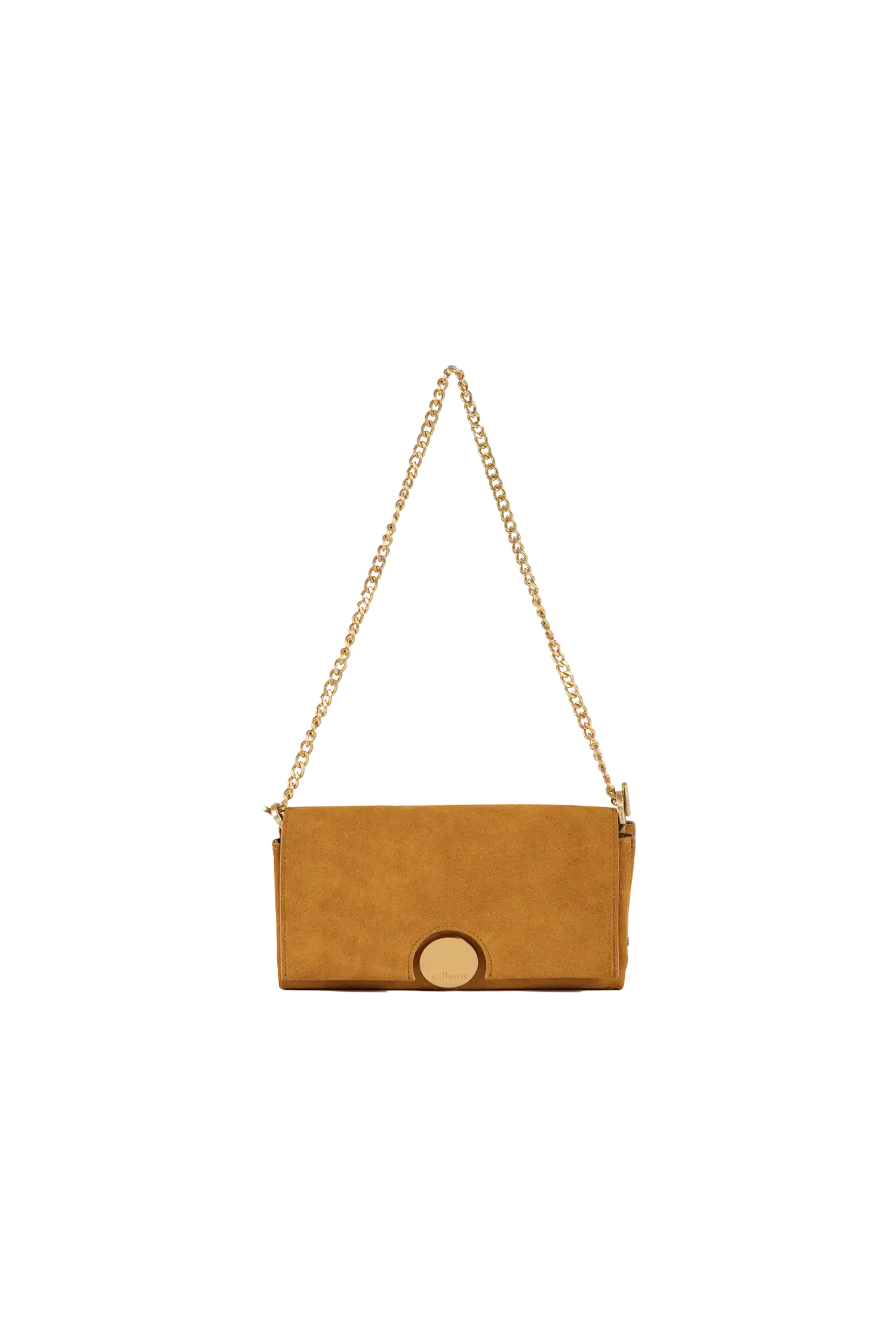 12AM Suede Baguette Bag, Alternate, color, Honey
