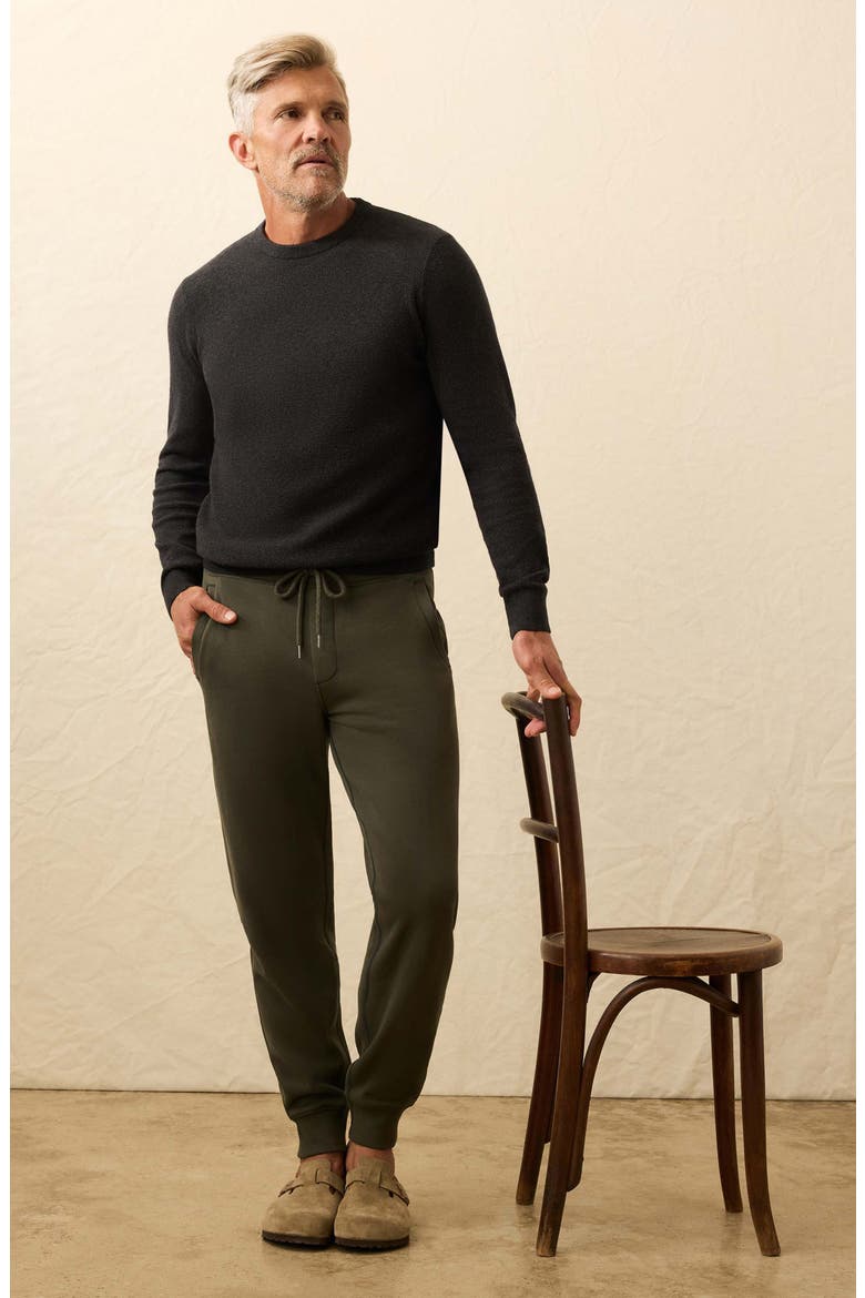 Jackson Organic Cotton Blend Sweater, Alternate, color, WOLF BLACK HEATHER