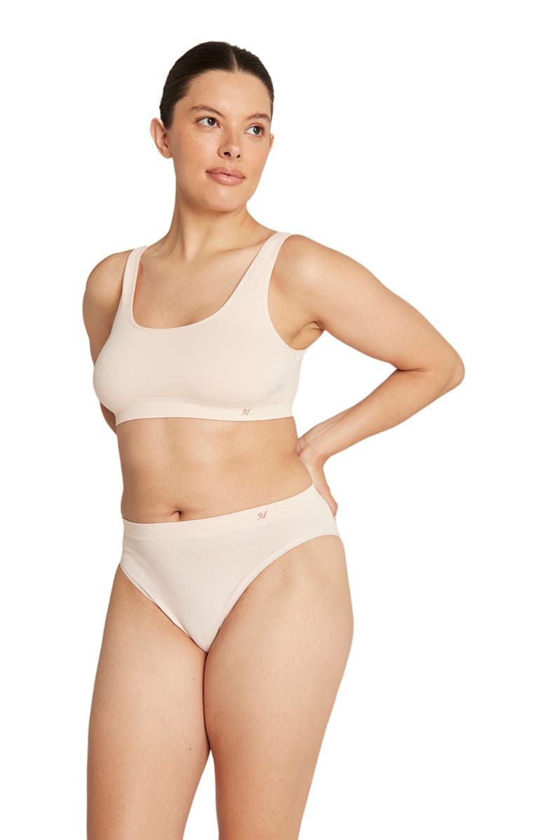 Nudea The Essentials Crop Top - 2 Pack, Alternate, color, Black And Bare 03