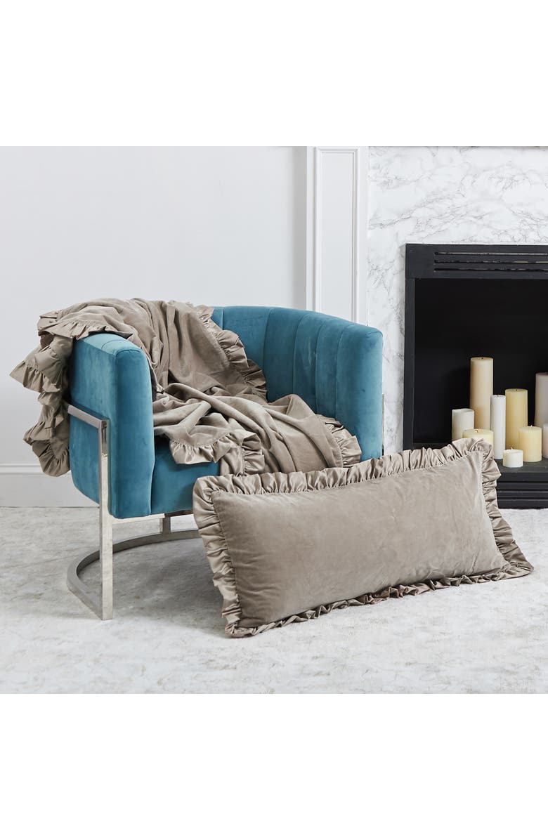 ELISABETH YORK Ishana Fawn Accent Throw Blanket, Alternate, color, Brown