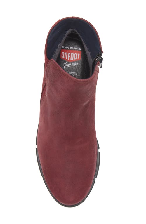 On Foot Olga Bootie In Red