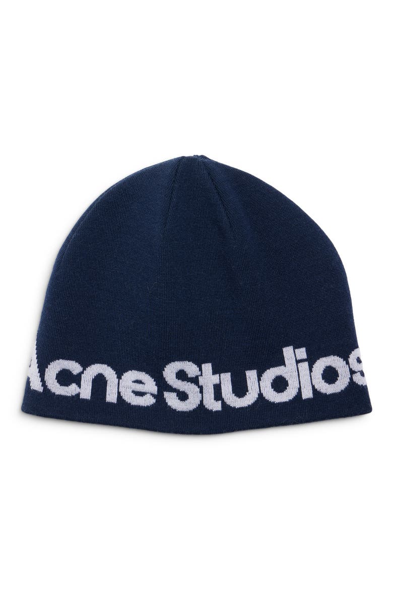 Kort Sport Wool Blend Beanie, Main, color, NAVY/ WHITE