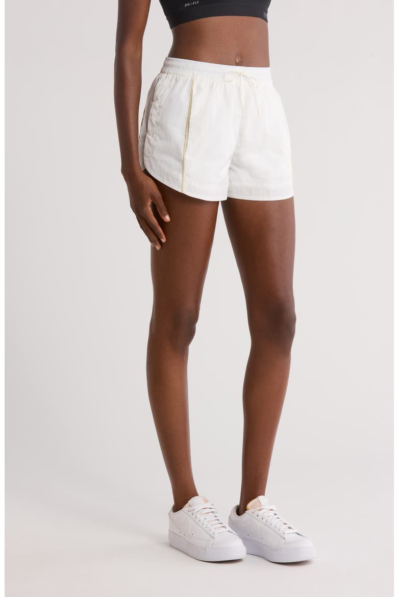 Windrunner Mid-Rise 2-Inch Woven Shorts, Alternate, color, SAIL/ TEAM GOLD/ BLACK
