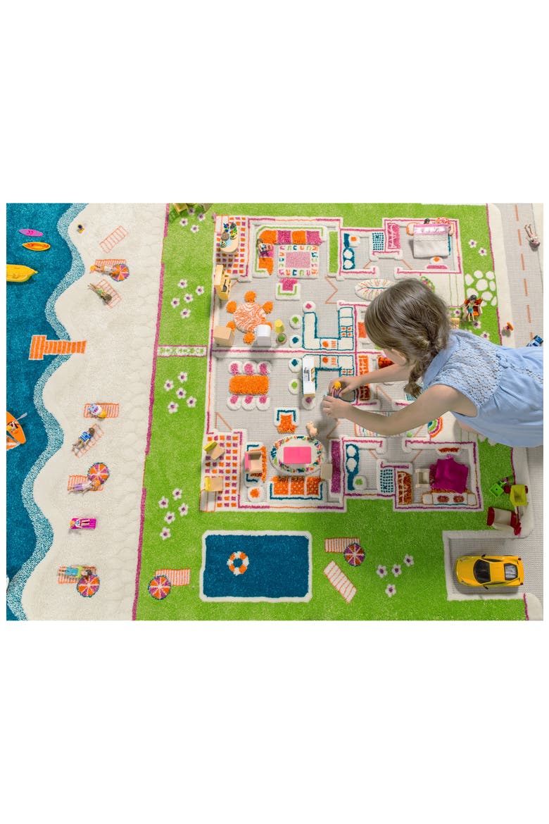 Beach House Play Rug, Alternate, color, MULTICOLOR