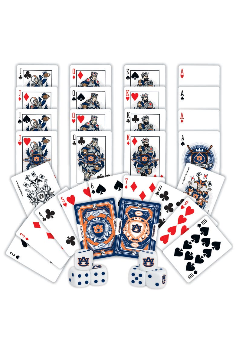 Auburn Tigers Playing Cards & Dice, Alternate, color, Multicolor