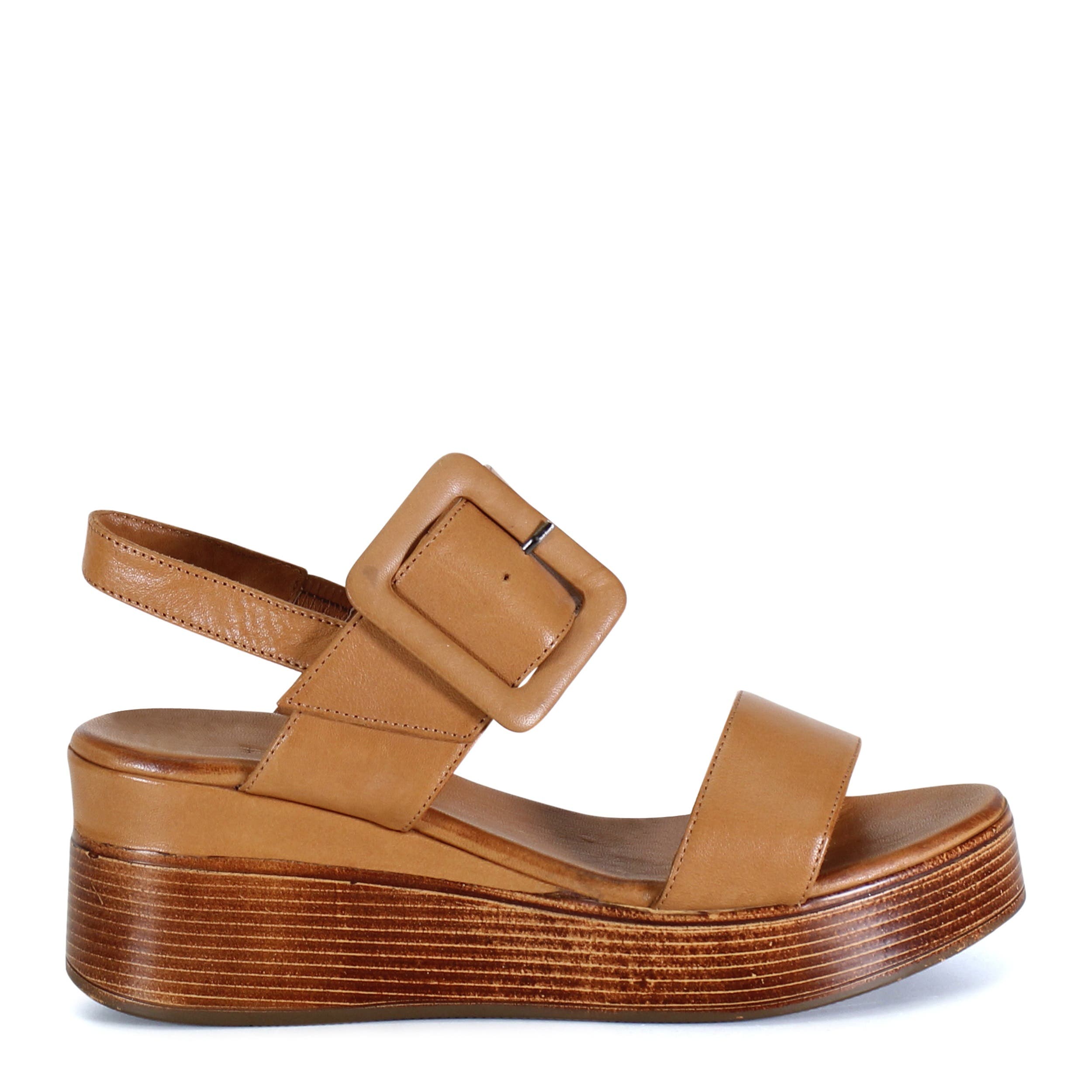 SEEN IT ALL Leather Double Strap Slingback Wedge, Alternate, color, Coconut