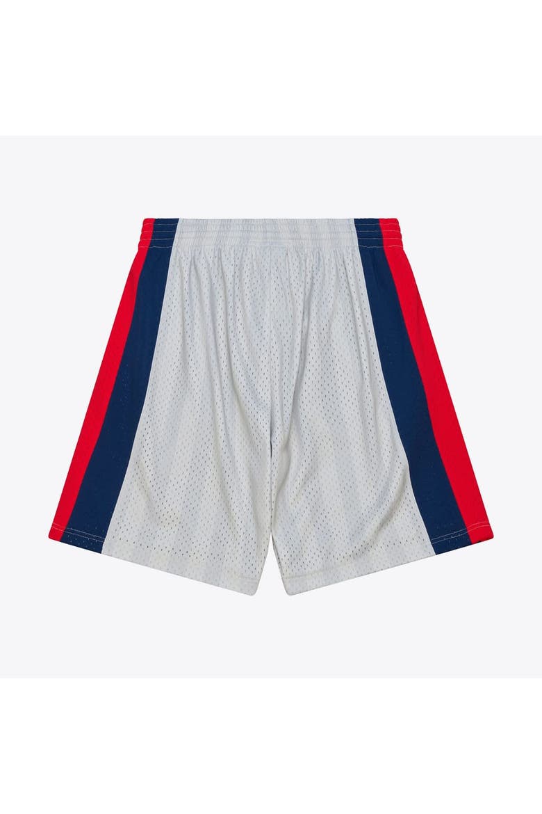 Men's Mitchell & Ness Silver Houston Comets 1997 Court Origins Swingman Shorts, Alternate, color, Silver