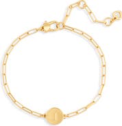 Kate Spade New York initial charm chain bracelet