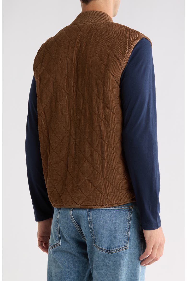 Reversible Organic Cotton Vest, Alternate, color, BARK BROWN / ELDORADO SPRINGS