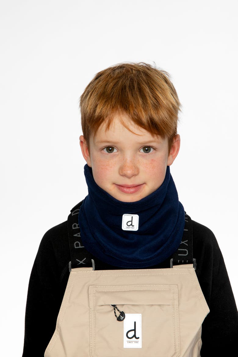 Polar Fleece Stretch Tube Neckwarmer, Alternate, color, Navy Blue