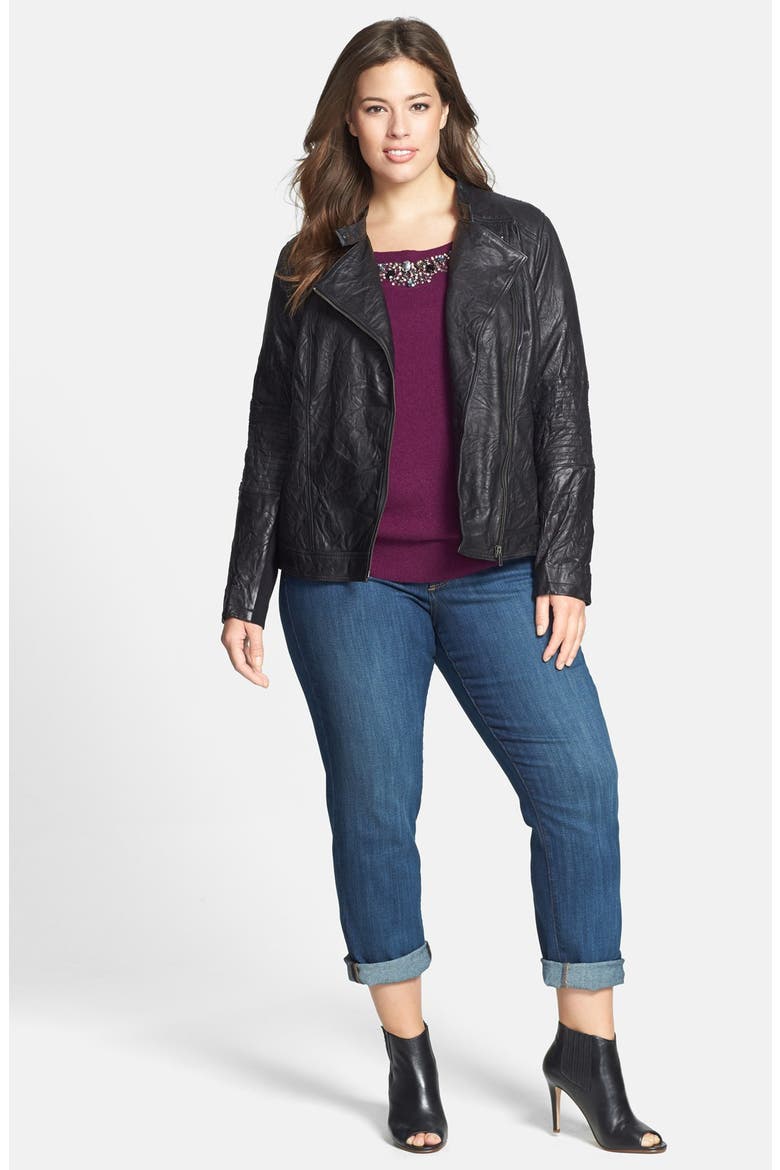 'Tanya' Cuff Slim Boyfriend Jeans, Alternate, color, CLARKSTON