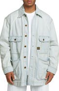 G-STAR Oversize Cotton Denim Chore Coat