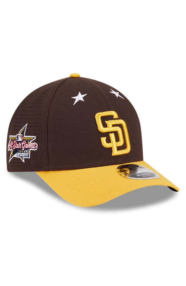 New Era Men's New Era Brown/Gold San Diego Padres 2025 MLB All-Star Game 9FORTY M-Crown Adjustable Hat, Main, color, Brown