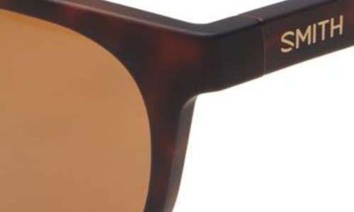 Smith Eastbank 52mm Chromapop™ Polarized Round Sunglasses In Brown