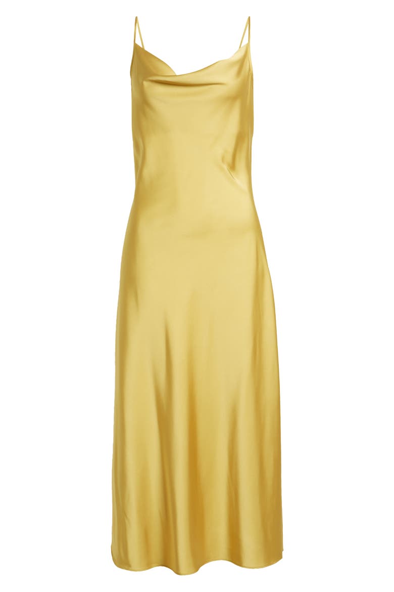Hadley Satin Slipdress, Alternate, color, METALLIC RICH GOLD
