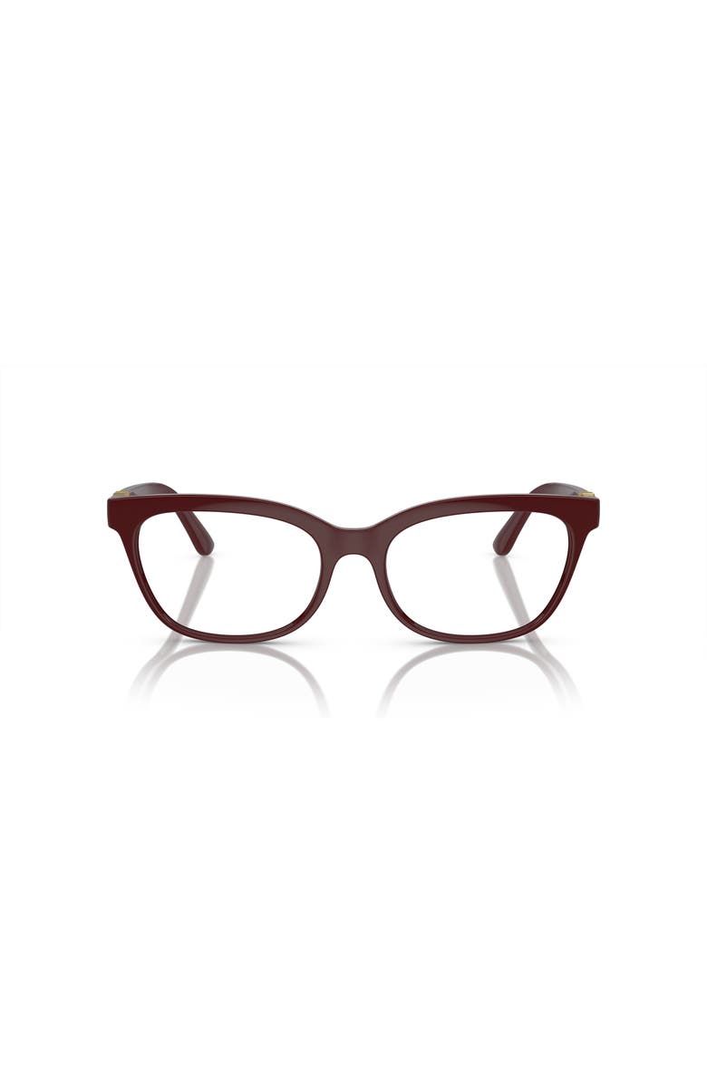 Dolce&Gabbana 54mm Butterfly optical glasses, Alternate, color, Red