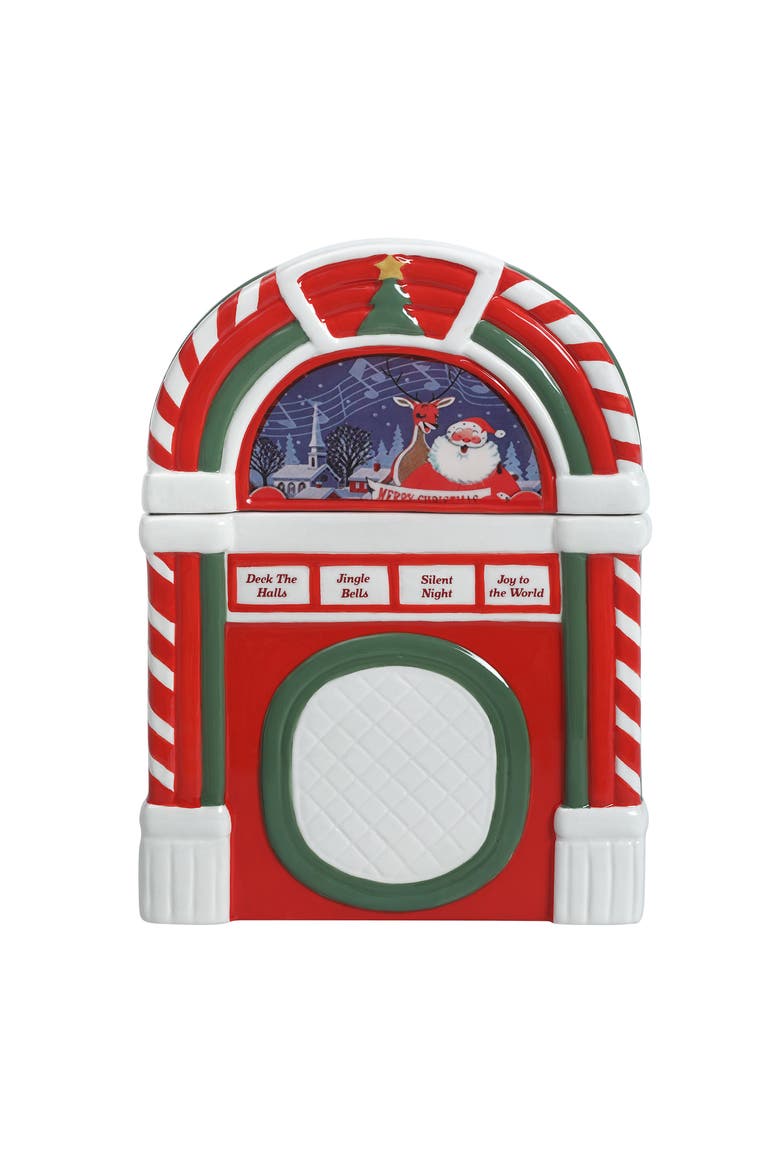 12 in. Jukebox Cookie Jar, Main, color, Multicolored