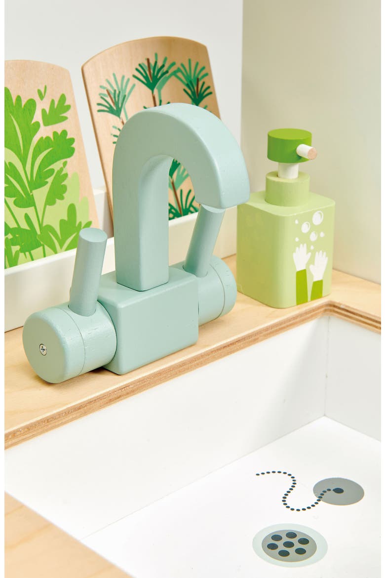 Mini Chef Wooden Kitchen Range Playset, Alternate, color, MULTI