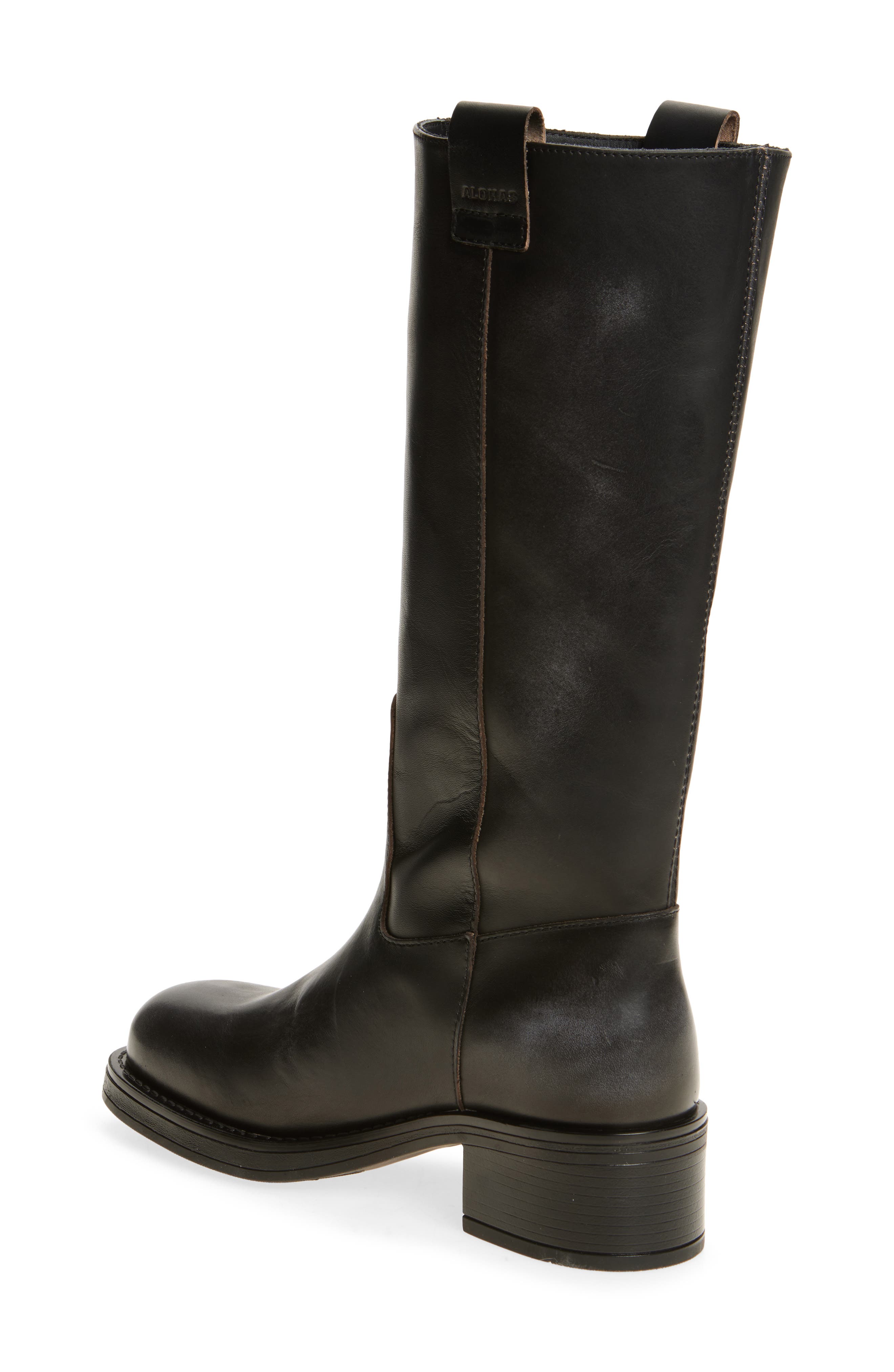 ALOHAS Sajan Round Toe Boot, Alternate, color, Black