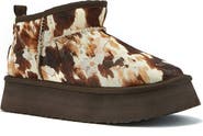Australia Luxe Collective Cosy Genuine Shearling & Calf Hair Ultra Platform Bootie