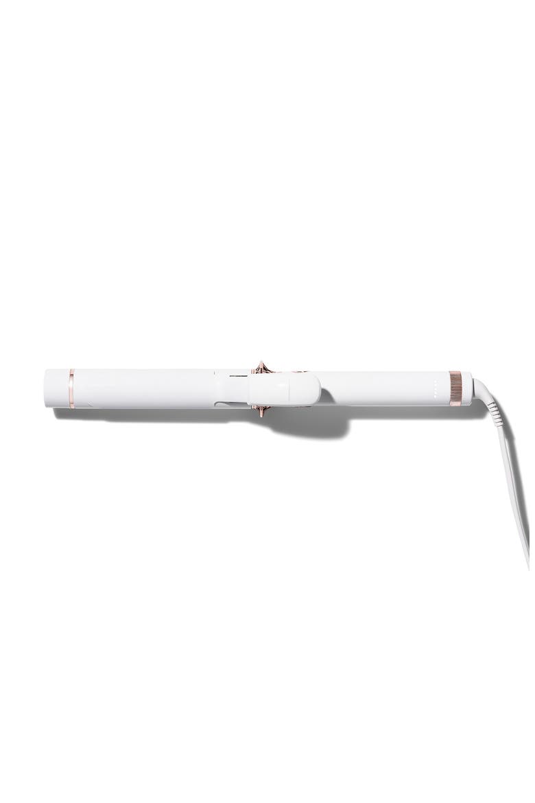 Twirl 1.25 Inch Curling Iron, Main, color, WHITE/ ROSE GOLD