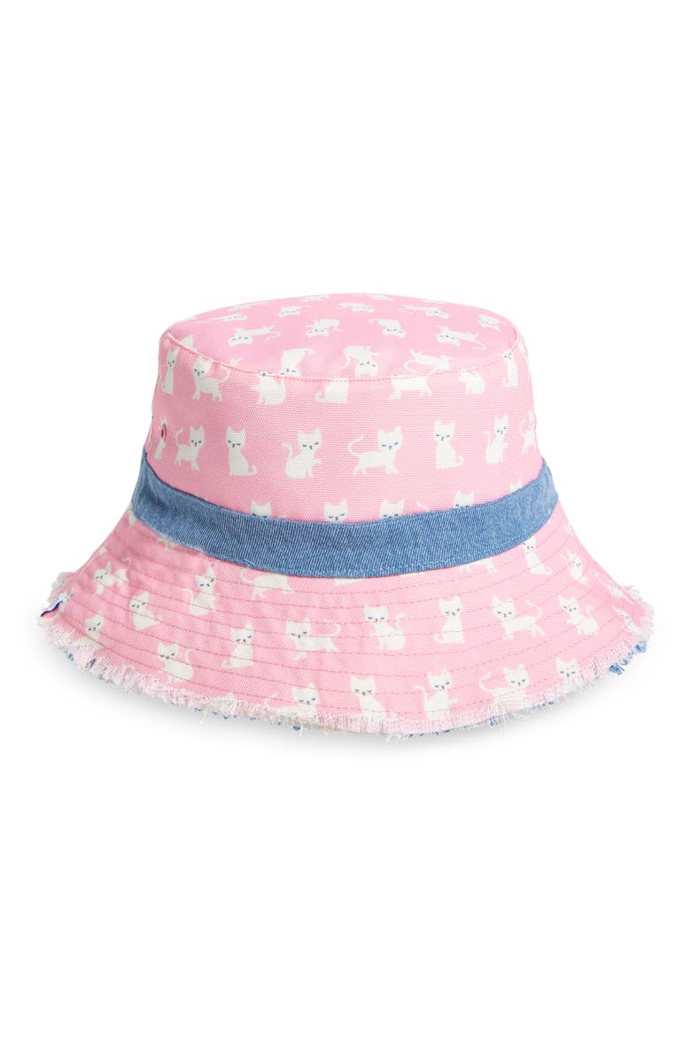 Kids' Reversible Bucket Hat, Alternate, color, KITTENS