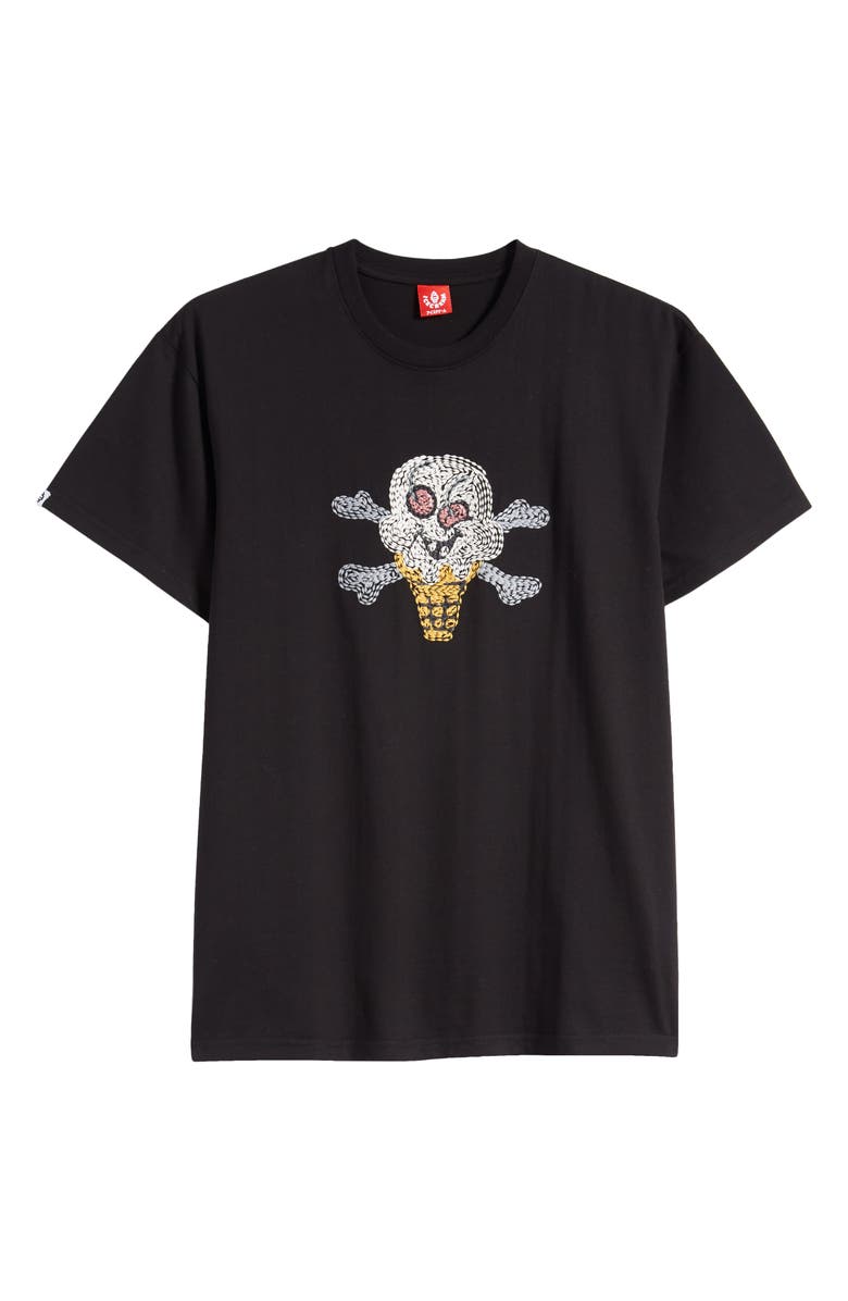 ICECREAM Cherry Face Embroidered T-Shirt, Alternate, color,