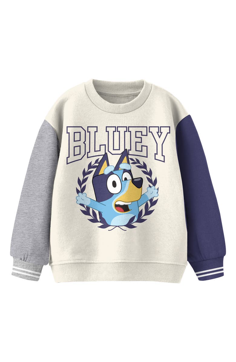 Jem Kids' Disney Bluey Collegiate Sweatshirt, Main, color,