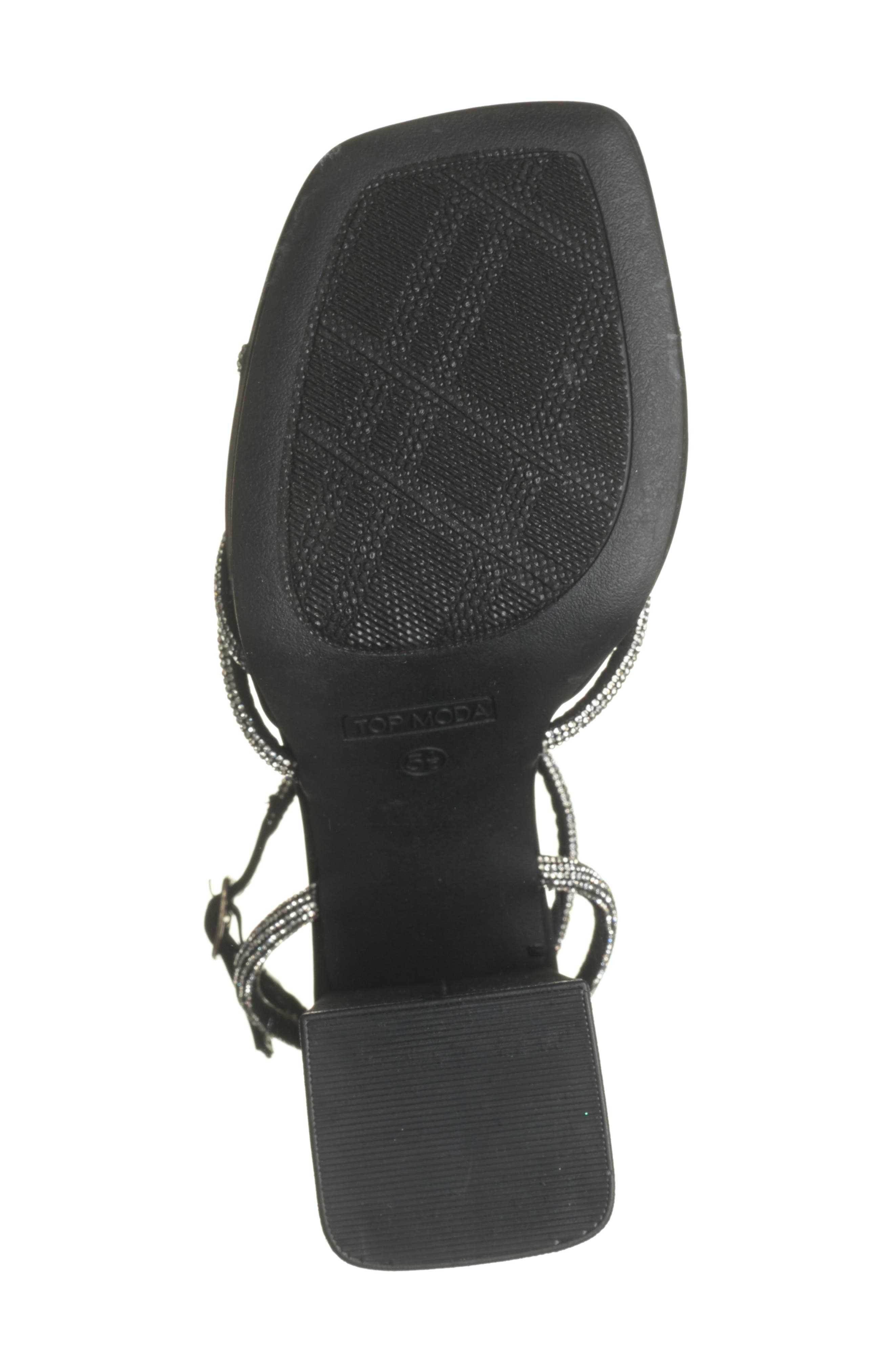 TOP GUY SHOES Crystal Platform Sandal, Alternate, color, 