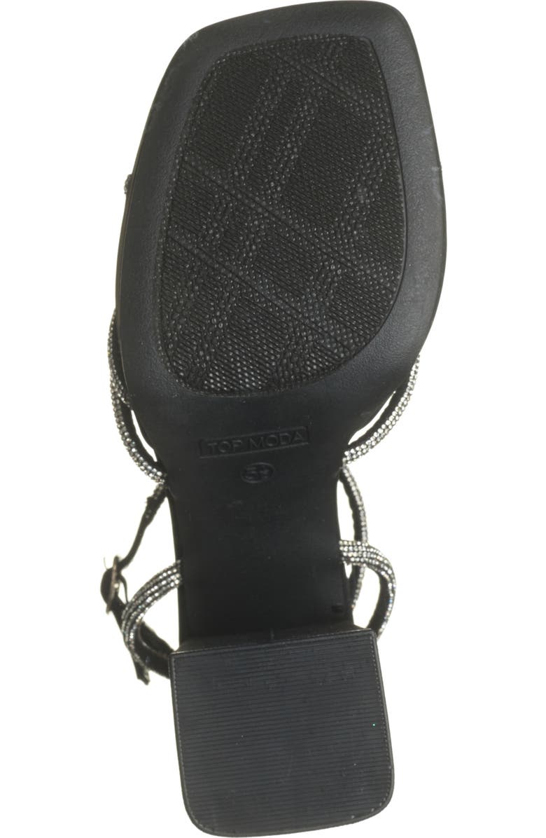 TOP GUY SHOES Crystal Platform Sandal, Alternate, color,