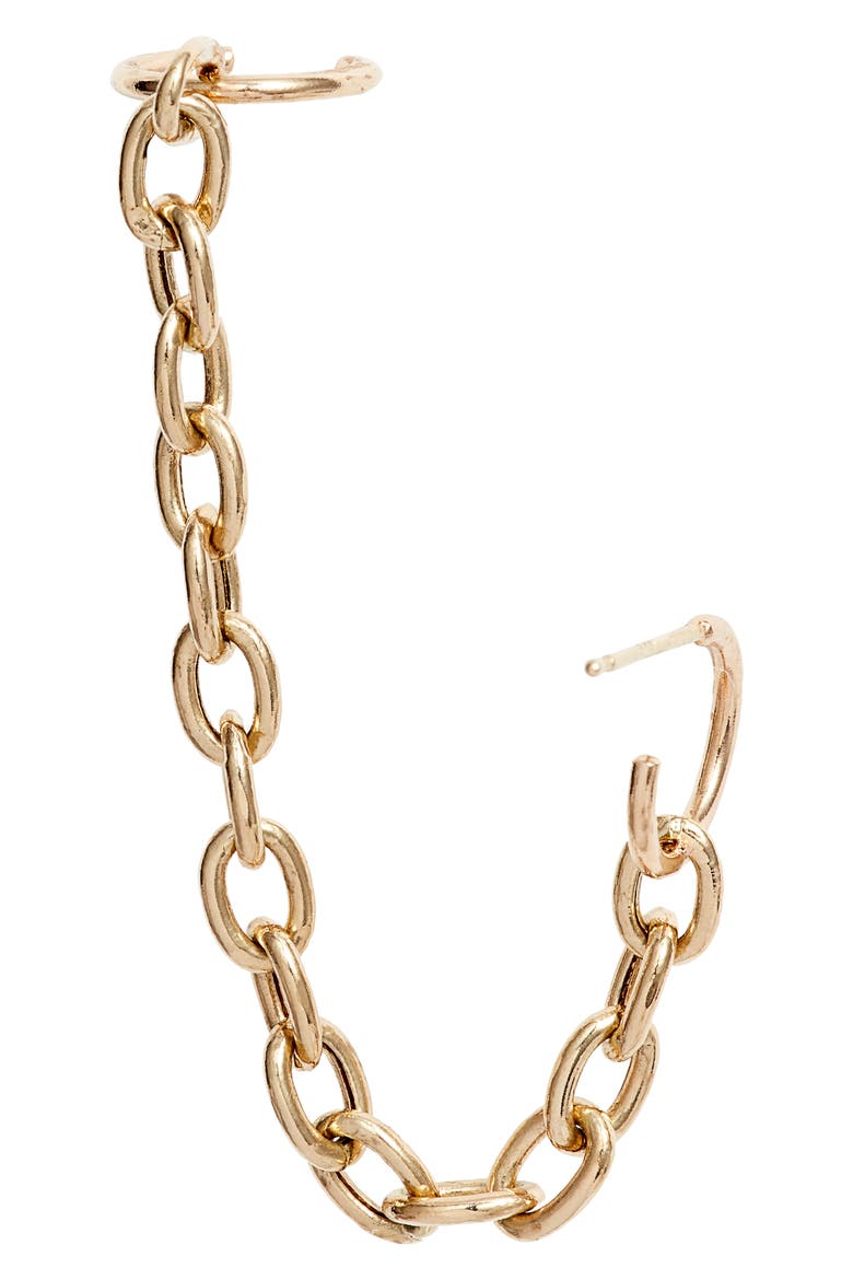 Earring Chain, Alternate, color, YELLOW GOLD