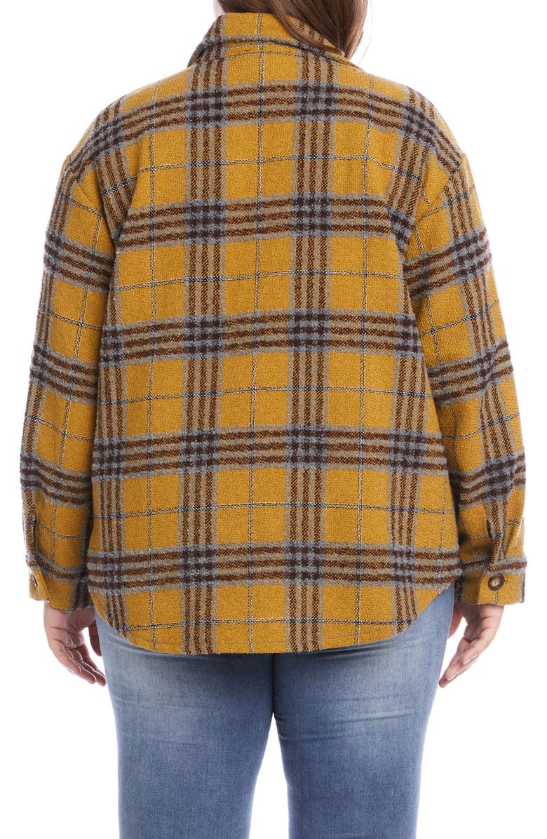 Karen Kane Plaid Shirt Jacket, Alternate, color, 